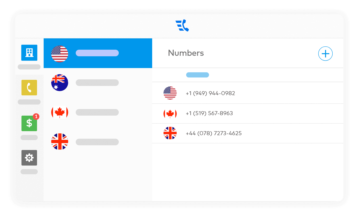 PhoneIQ International dialing phone numbers