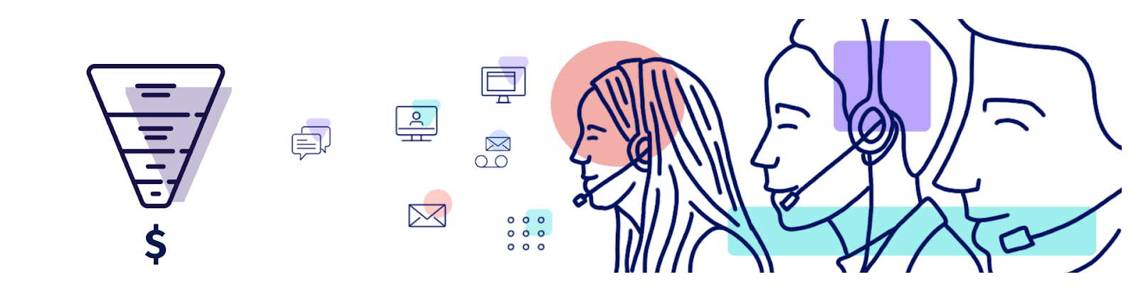Inside Sales team  using telephony tools to generate sales
